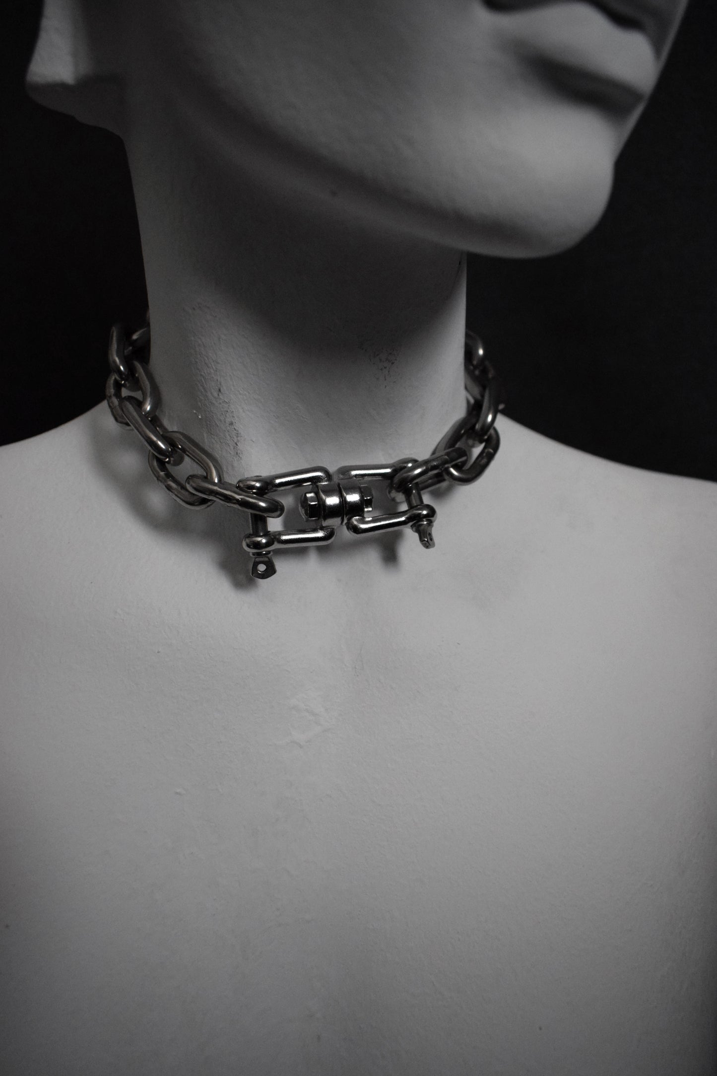 Stainless steel Heavy chain necklace ⇹ Double Shackle