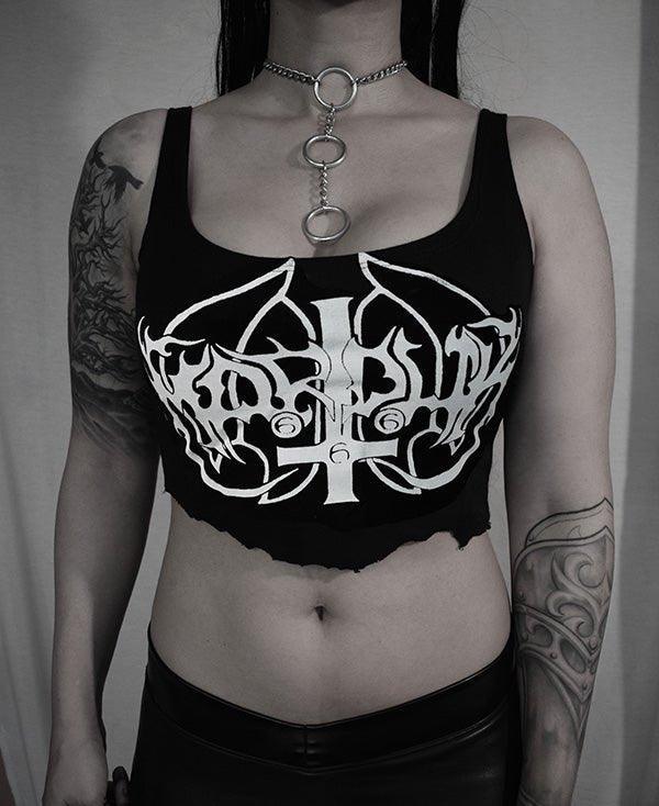 Handmade Marduk Cropped ⇹ Black metal ⇹ Marduk t shirt - Finedaytodie