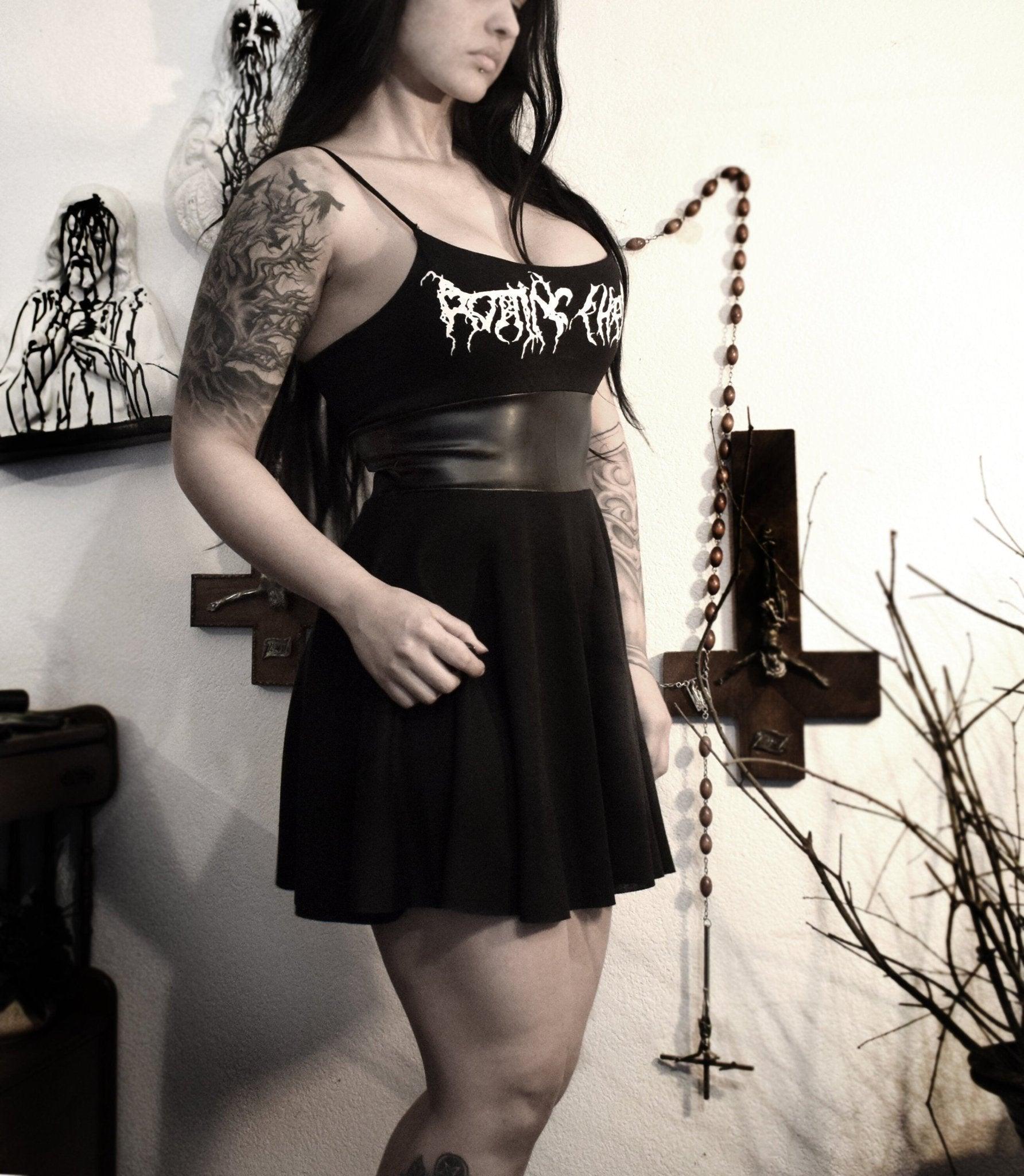 Handmade dress ⇹ Rotting Christ ⇹ black metal dress ⇹ Satanic dress - Finedaytodie